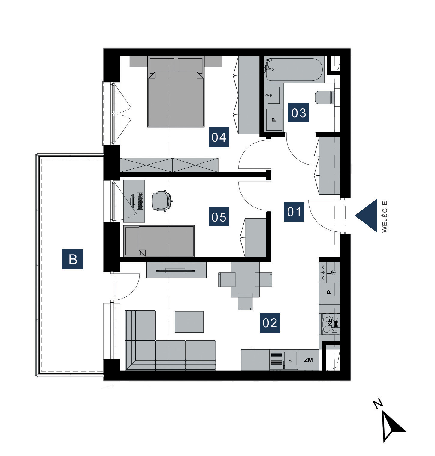 Apartamenty Bulwarowa - Suwałki - Mieszkanie nr 144